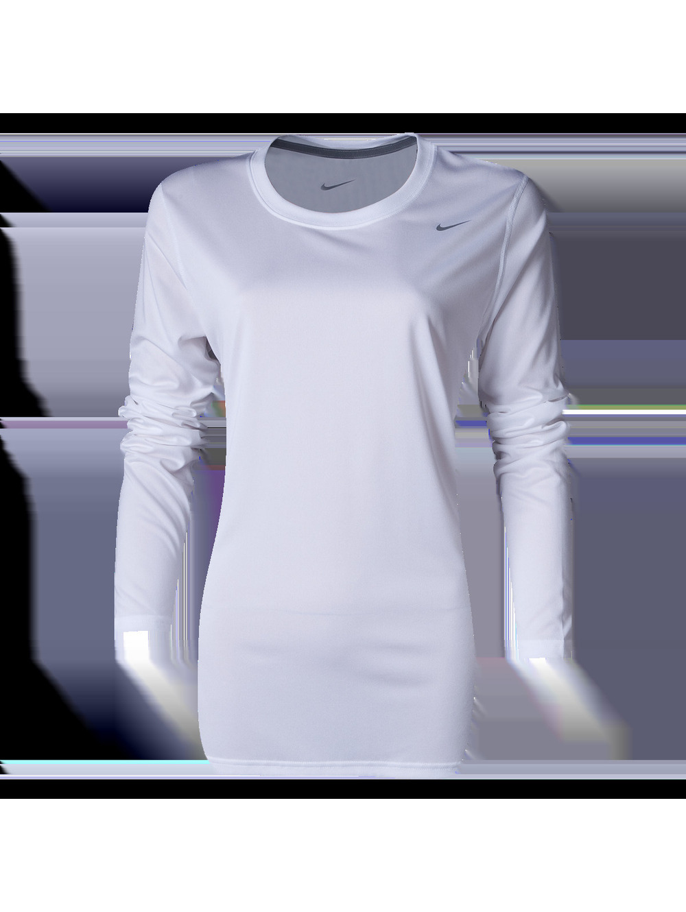 Nike Women's Dri-Fit Long Sleeve T-Shirt SP20 (XX-Large  White/Cool Grey)